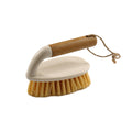 Cream Scrubbing Brush with Bamboo Wooden Handle-