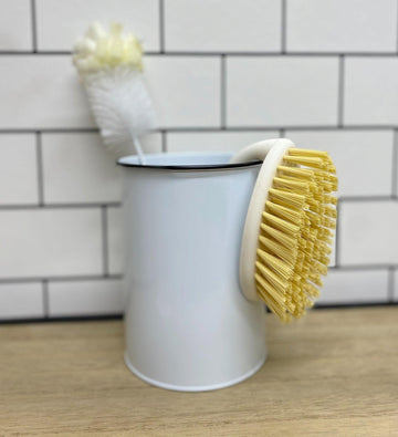 Cream Scrubbing Brush with Bamboo Wooden Handle - £9.99 - 