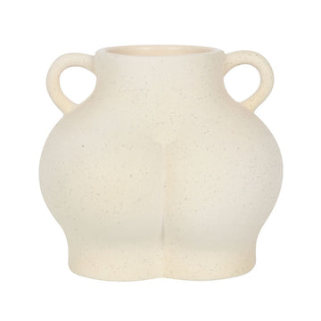 Cream Speckle Bum Plant Pot - £27.99 - Plant Pots 