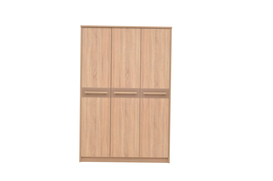 Cremona 3 Door Wardrobe 140cm - £466.2 - Hinged Door Wardrobe 