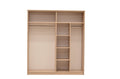 Cremona 4 Door Wardrobe 185cm-Hinged Door Wardrobe