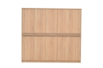 Cremona 5 Door Wardrobe 230cm - £734.4 - Hinged Door Wardrobe 