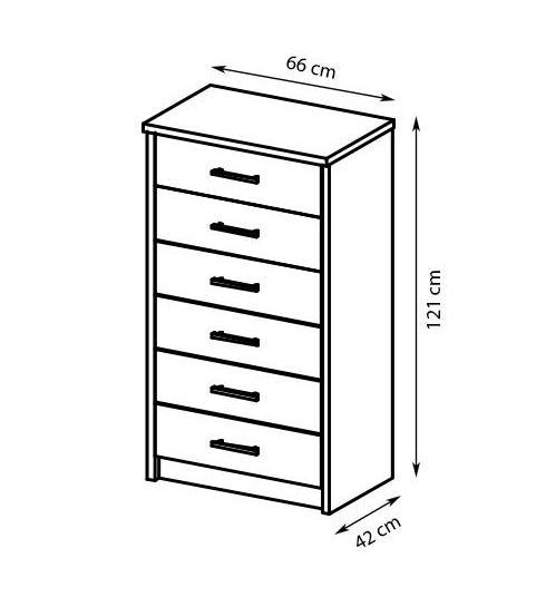 Cremona Chest of Drawers-Chest of Drawers