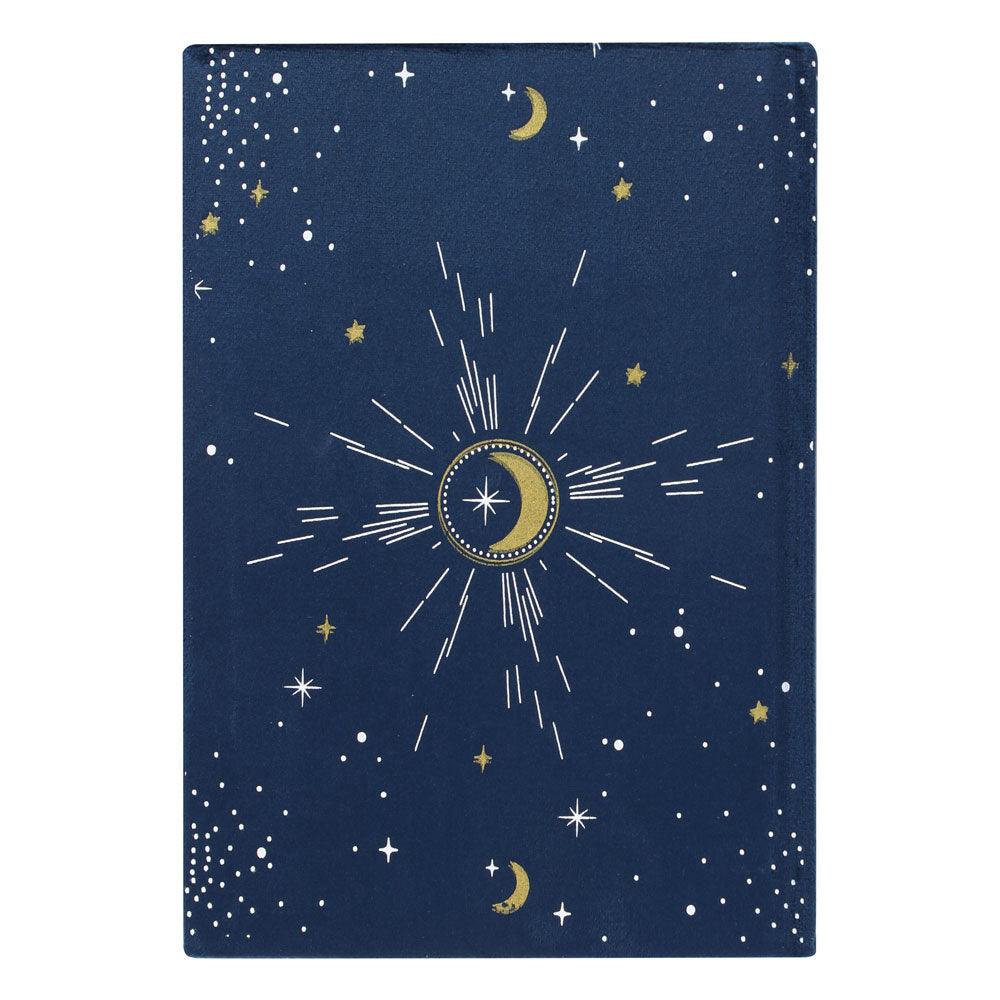 Crescent Moon Velvet Notebook - £12.99 - Stationery 