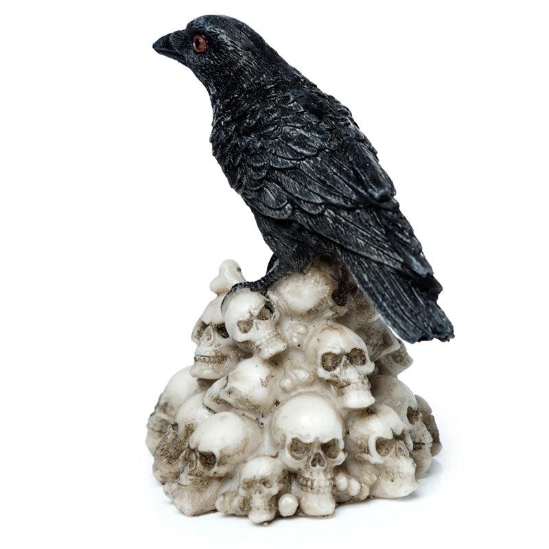 Crow Standing on Pile of Skulls Ornament - £7.99 - 