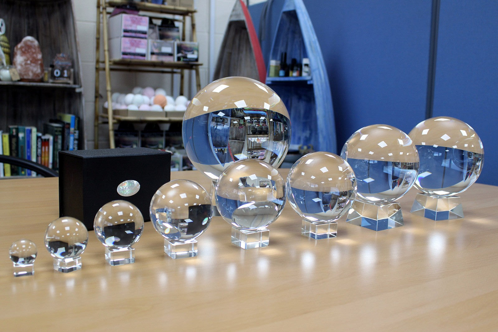 Crystal Ball on Stand 100mm-