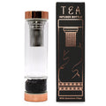 Crystal Glass Tea Infuser Bottle - Rose Gold - Onyx - £40.78 - 