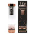 Crystal Glass Tea Infuser Bottle - Rose Gold - Rose Quartz - £40.78 - 