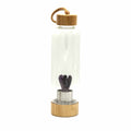 Crystal Infused Glass Water Bottle - Relaxing Amethyst - Angel - £45.0 - 