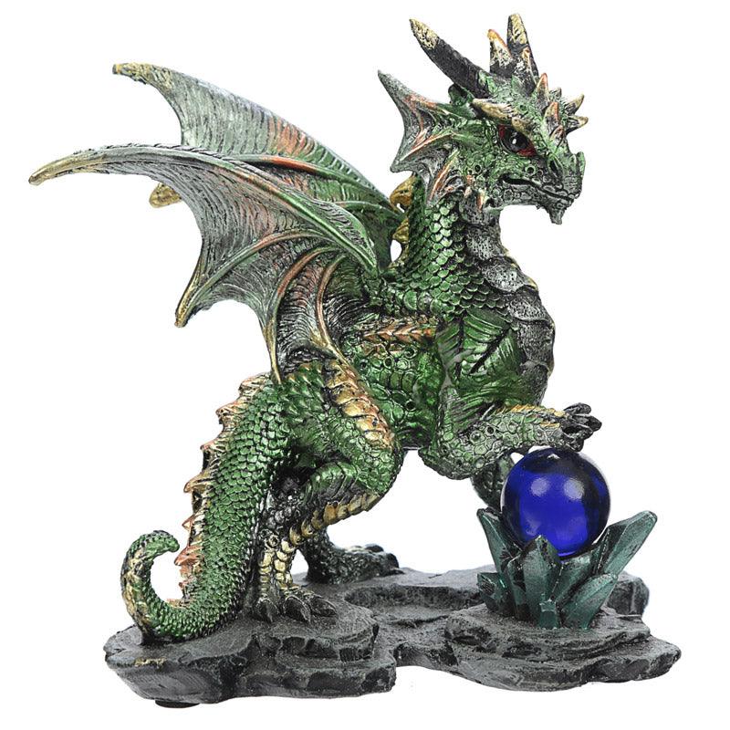 Crystal Rock Soothsayer Enchanted Nightmare Dragon Figurine-