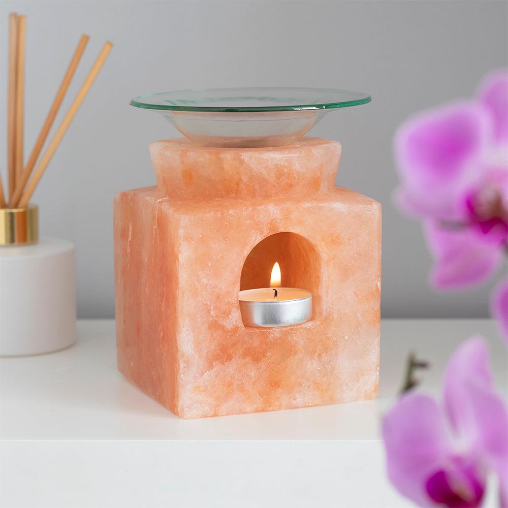 Cube Himalayan Salt Oil Burner-Oil Burners