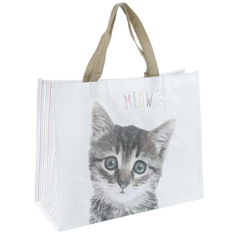 Cute Cat Design Durable Reusable Shopping Bag-