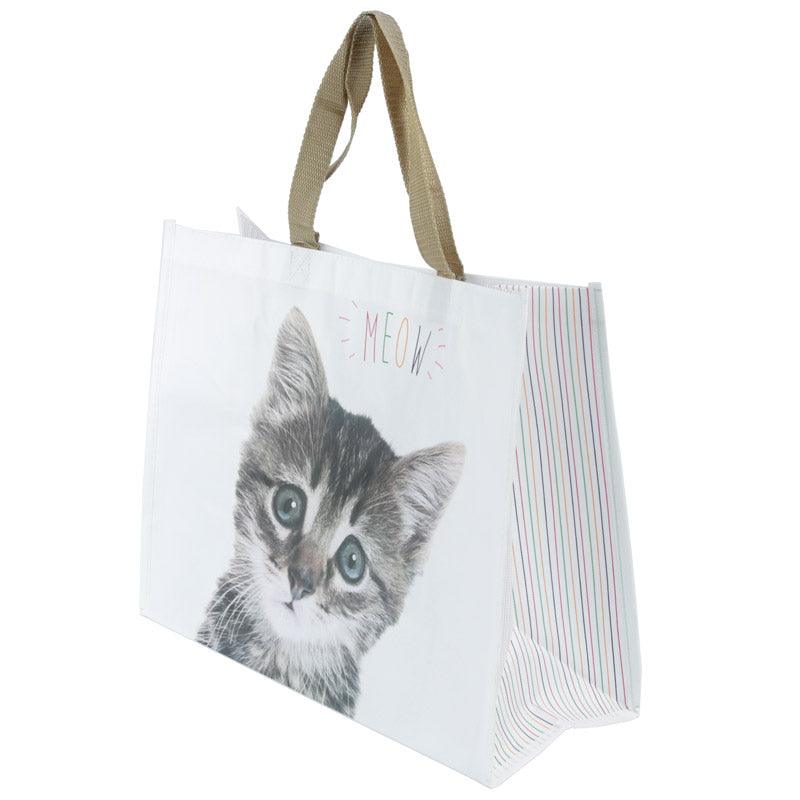 Cute Cat Design Durable Reusable Shopping Bag-