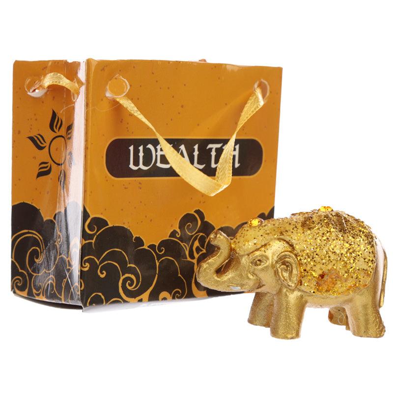 Cute Collectable Glitter Elephant in a Mini Gift Bag-