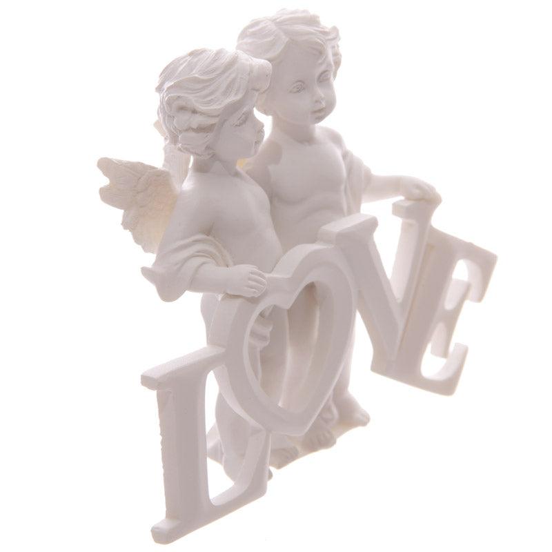 Cute LOVE Letters Cherub Couple-