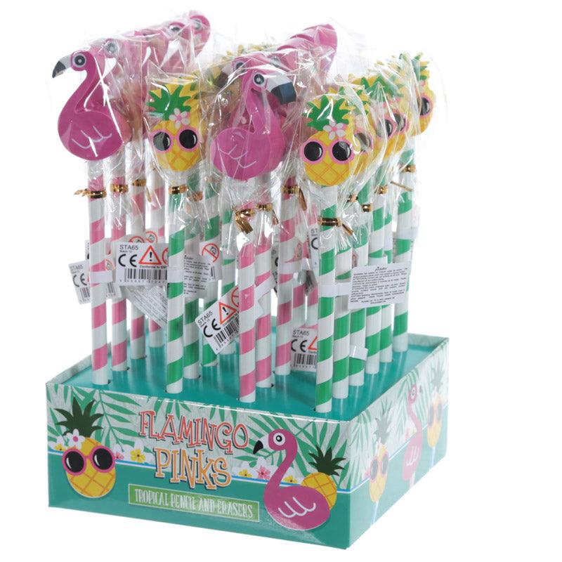 Cute Tropical Design Pencil and Eraser Set - £5.0 - 