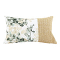 Daisy Leaf Print Scatter Cushion 49cm-Throw Pillows