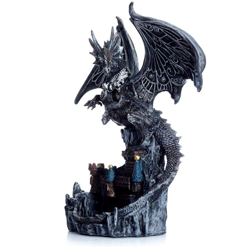 Dark Legends Wings of Magic Silver Castle Guardian Dragon-