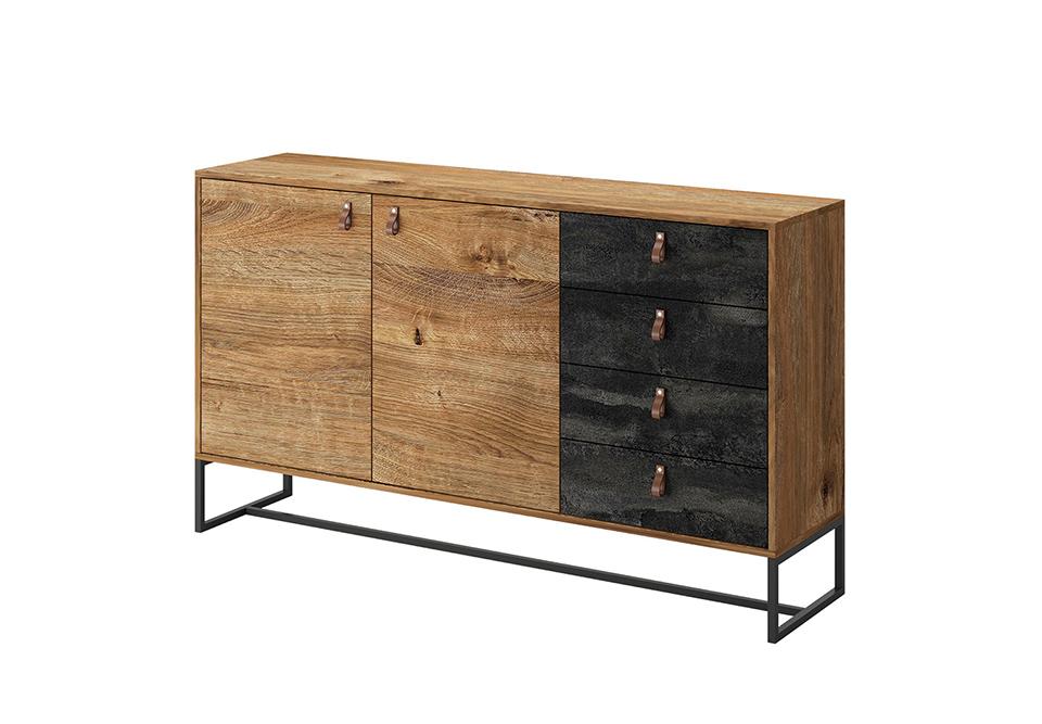 Dark Sideboard Cabinet 153cm - £246.6 - Living Sideboard Cabinet 