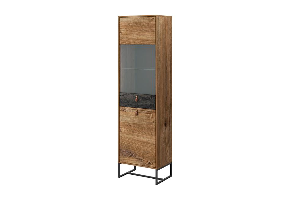 Dark Tall Display Cabinet - £181.8 - Tall Display Cabinet 