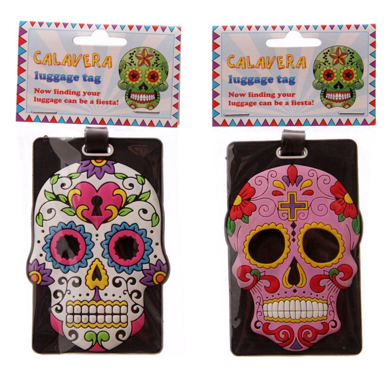 Day of the Dead Skull PVC Luggage Tag - £6.0 - 