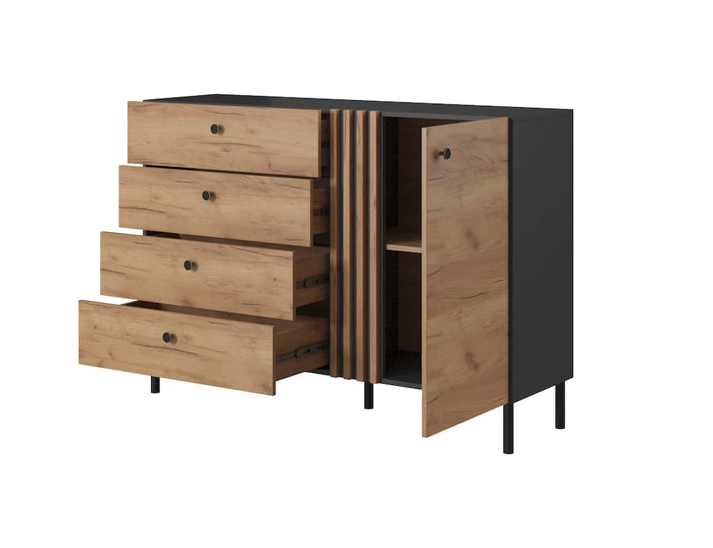 Deco Chest Of Drawers 138cm-Chest of Drawers