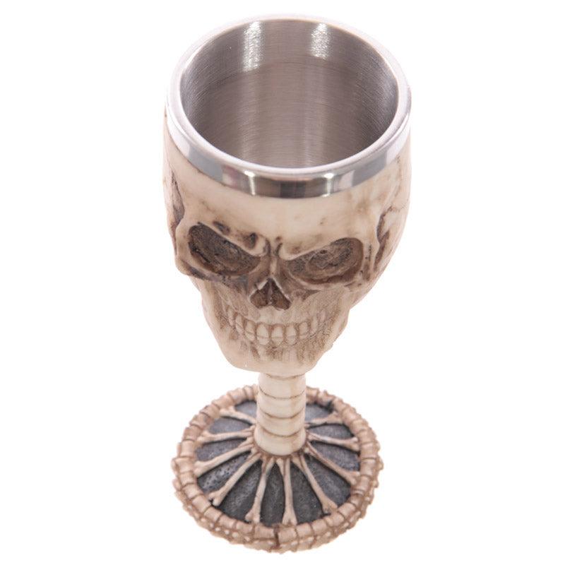 Decorative Gothic Skull and Spine Goblet - £13.99 - 