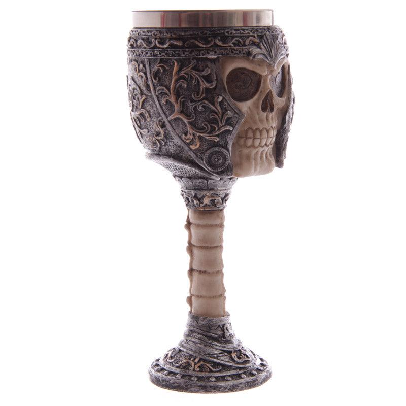 Decorative Gothic Warrior Skull Goblet - £15.99 - 