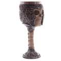 Decorative Gothic Warrior Skull Goblet-