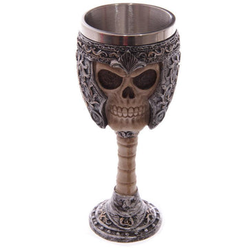 Decorative Gothic Warrior Skull Goblet - £15.99 - 