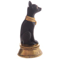 Decorative Small Black and Gold Bast Egyptian Figurine-