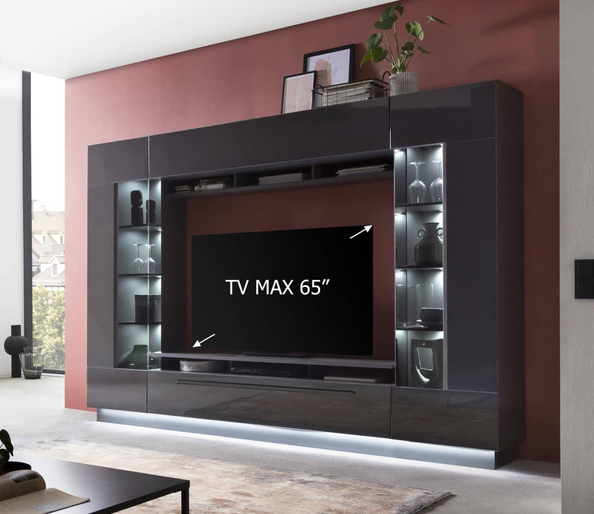 Denira VA03 Wall Entertainment Unit-Wall Unit