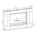 Denira VA03 Wall Entertainment Unit-Wall Unit