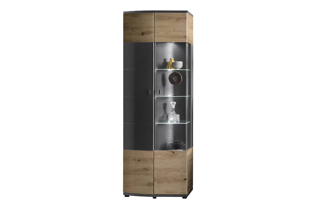 Dera 12 Tall Display Cabinet - £342.0 - Tall Display Cabinet 