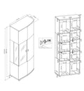 Dera 32 Tall Display Cabinet-Tall Display Cabinet