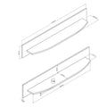 Dera 70 Wall Shelf 150cm-Wall Shelf