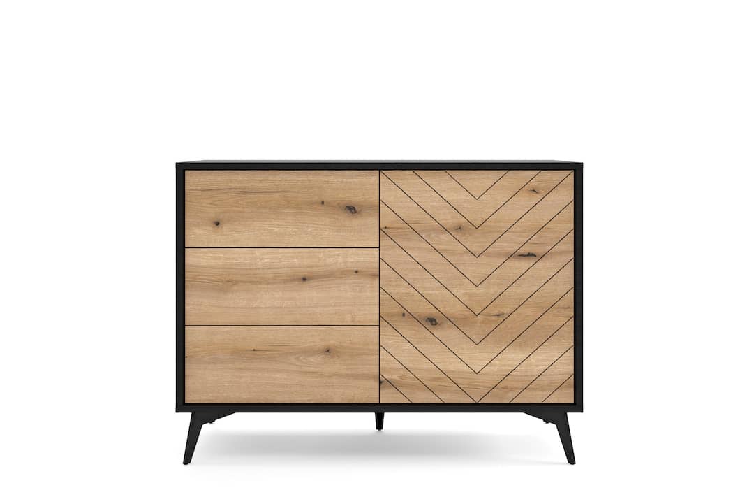 Diamond Sideboard Cabinet 104cm [Drawers]-Living Sideboard Cabinet