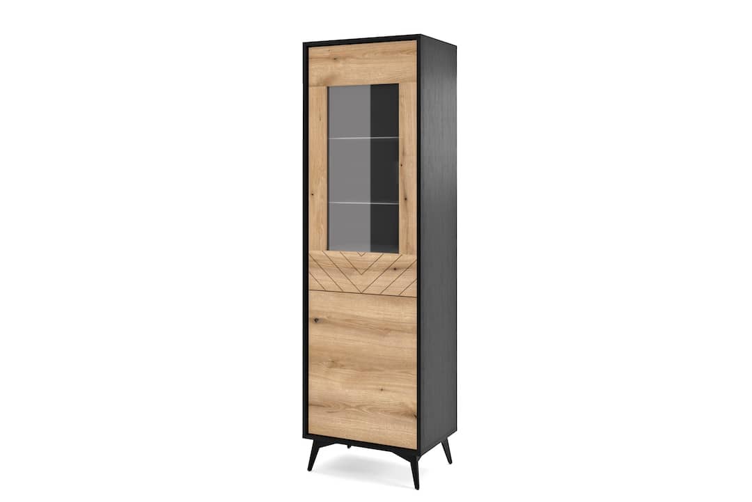 Diamond Tall Display Cabinet 54cm - £174.6 - Tall Display Cabinet 