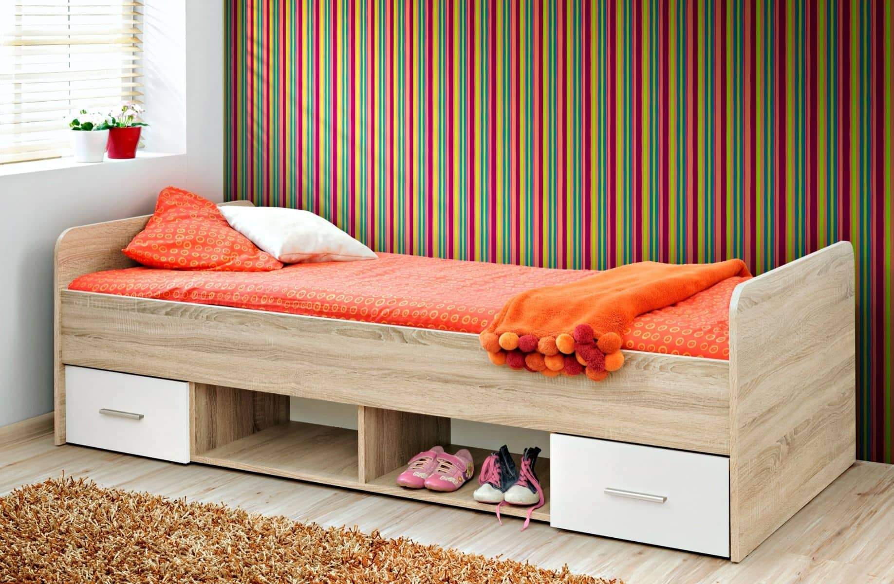 Dino DI-04 Bed with Drawers-Kids Single Bed