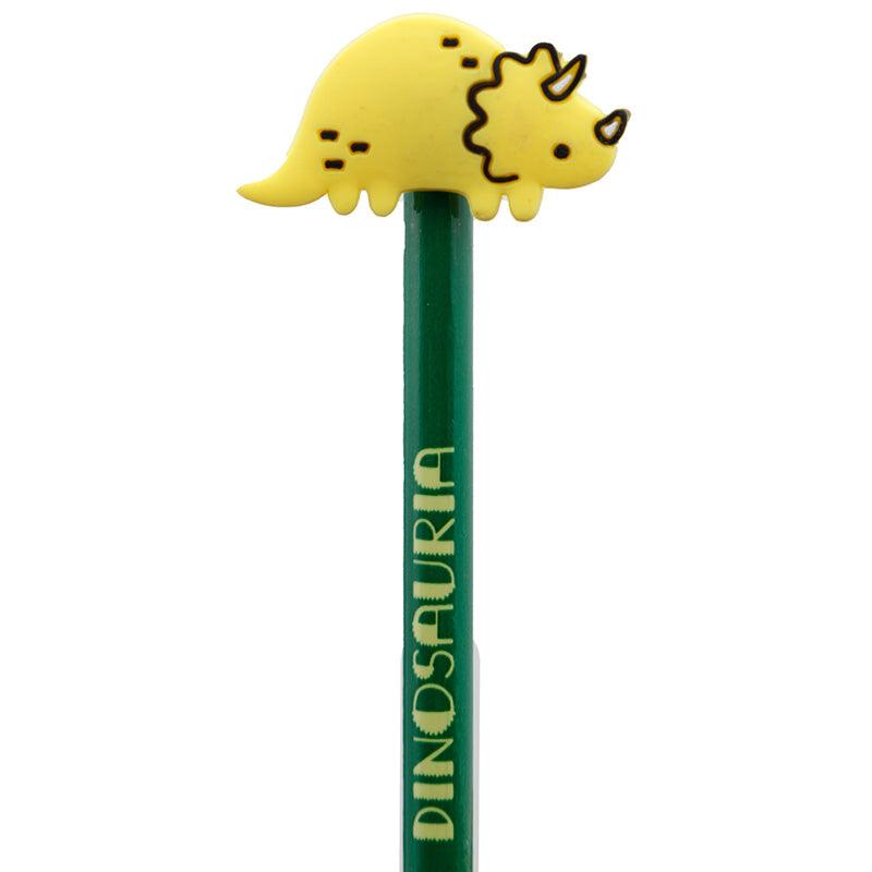Dinosauria Dinosaur Pencil with PVC Topper-