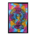 Double Cotton Bedspread + Wall Hanging - Peaceful Buddha-