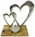 Double Heart Tealight Holder-Tealight Holders