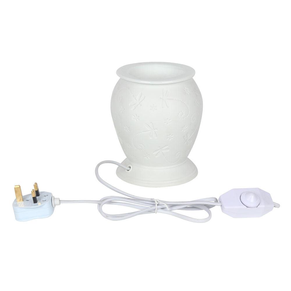 Dragonfly White Ceramic Electric Burner-Oil Burners