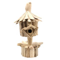 Driftwood Birdbox - On Stand-