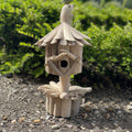 Driftwood Birdbox - On Stand-