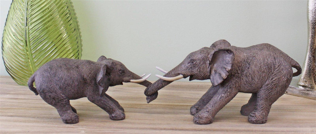 Elephants Holding Trunks Ornament - £41.99 - Animals 