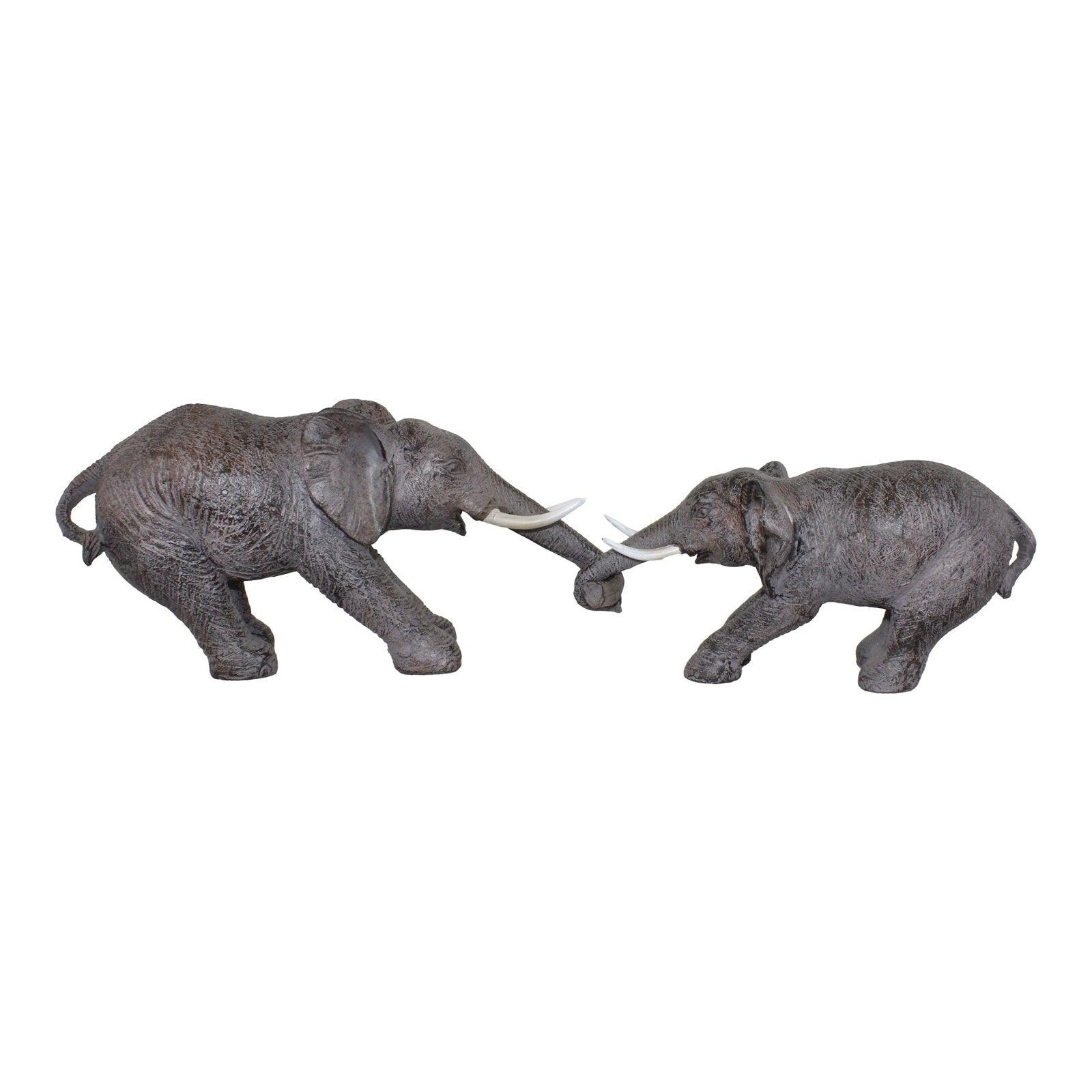 Elephants Holding Trunks Ornament-Animals