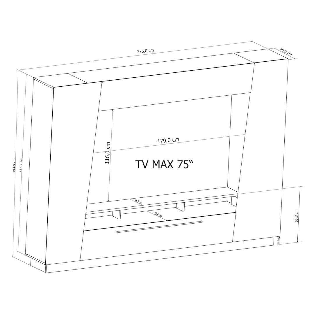 Emira VA Entertainment Unit-Wall Unit