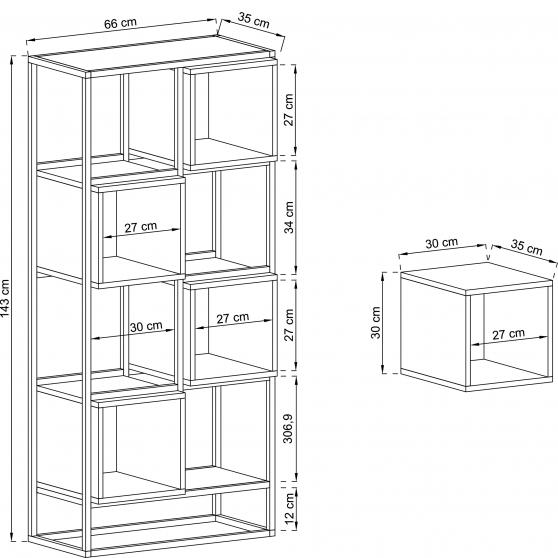 Enjoy Cube Shelf Suitable for Bookcase-Wall Shelf