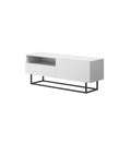 Enjoy TV Cabinet with Drawer White Matt Living Room TV Cabinet 